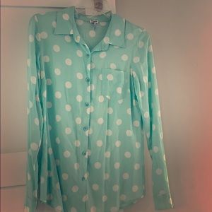 Splendid Polka dot Women’s Button up Blouse GUC